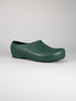 Rocker Gardy Cork Green, groene tuinklomp, schuin aanzicht