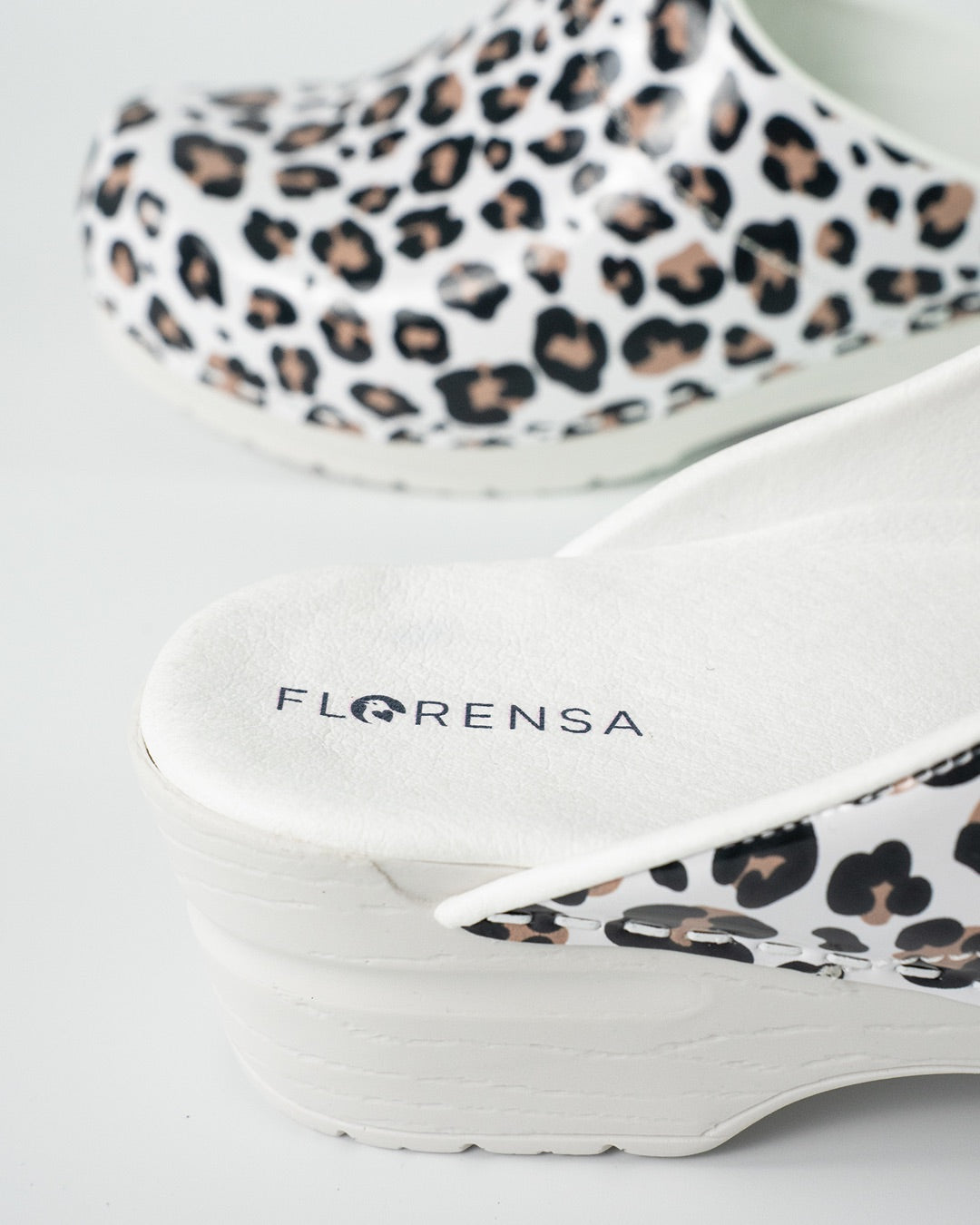 Florensa Klompen Flex - Leopard White