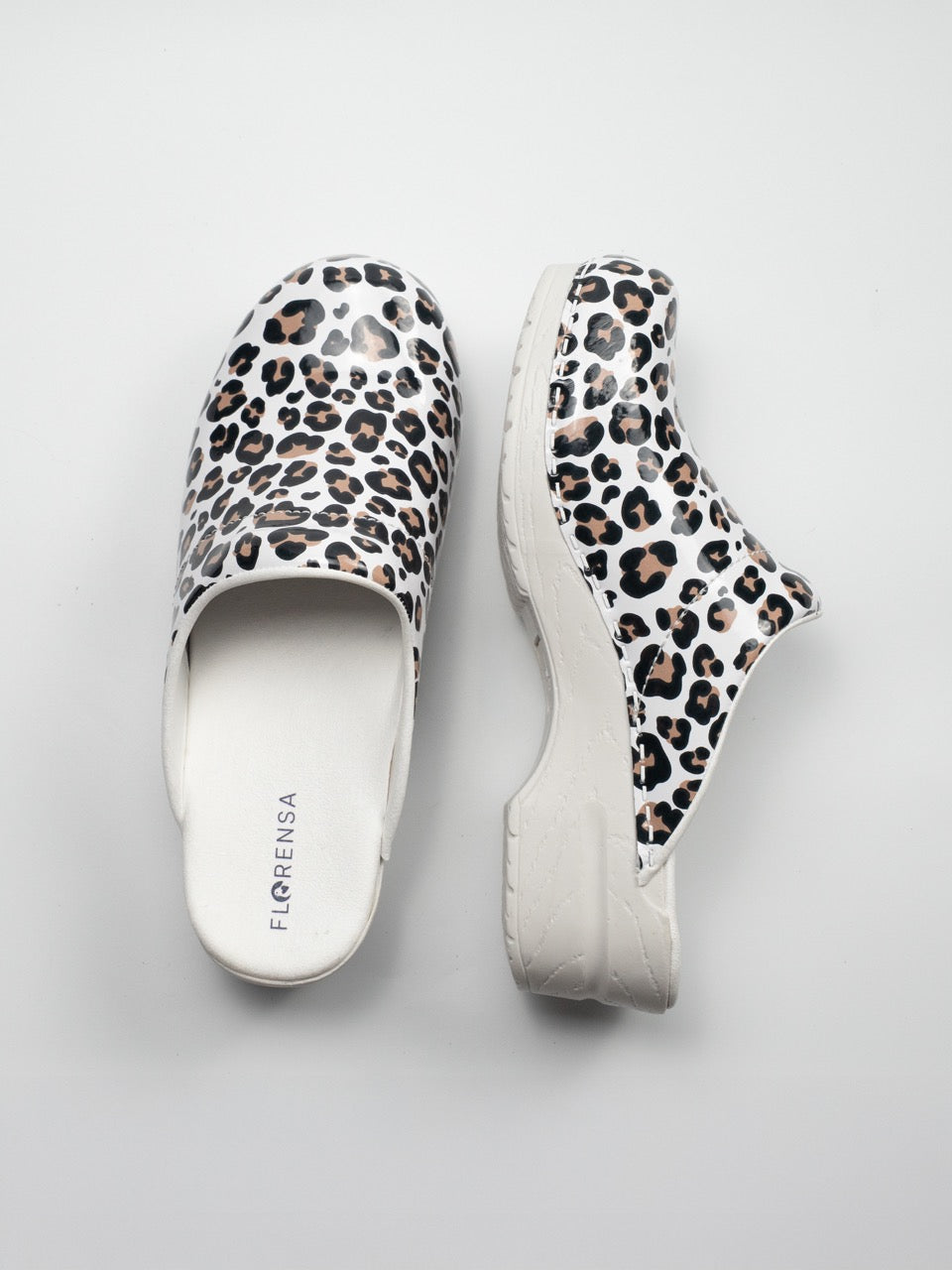 Florensa Klompen Flex - Leopard White