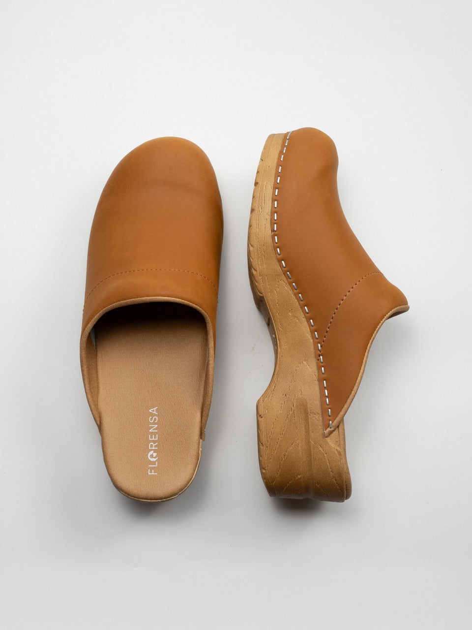 Florensa Klompen Flex - Natural Cognac